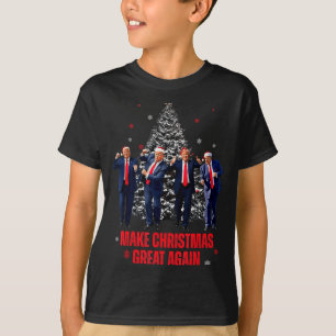 T-shirt Refaire Noël Grande Encore Santa Trump Danse Chris