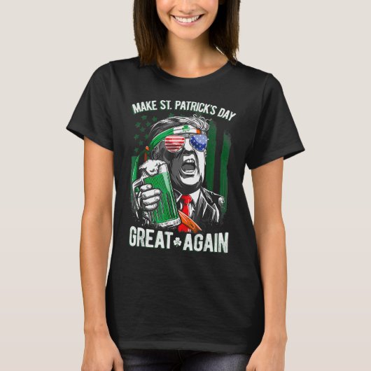 T-shirt Refaisons la Saint-Patrick Grande Encore Lutins Ir (Devant)