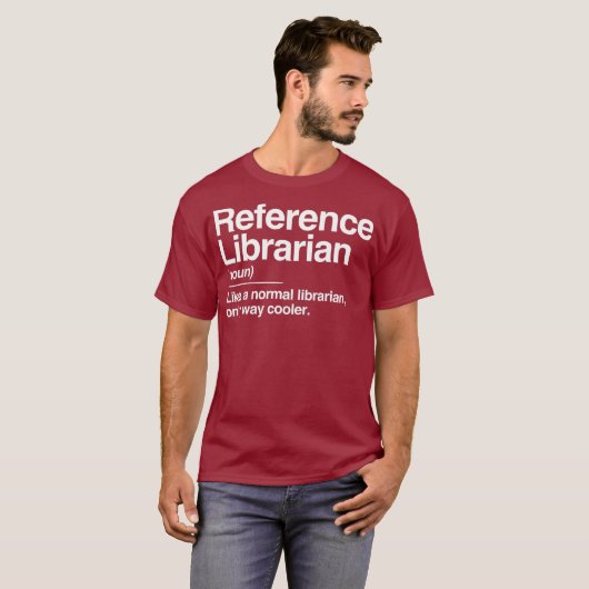 T-shirt Référence Bibliothécaire Définition Normal seuleme (Devant entier)