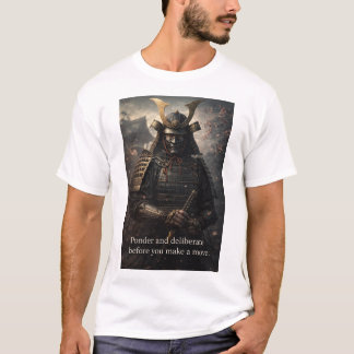 T-shirt Réfléchir et délibérer avant d'agir Plein