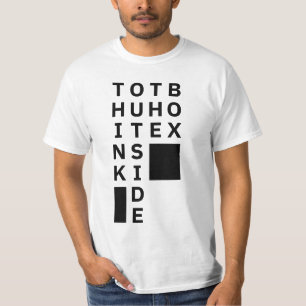 T-shirt Réfléchissez à l'extérieur de la boîte