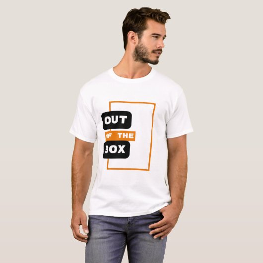T-shirt Réfléchissez différemment - Concept hors cadre (Devant entier)