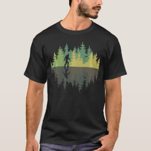 T-shirt Reflection Forest Trees Sasquatch Conspiracy Yeti