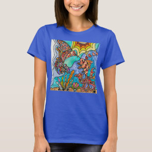 T-shirt Reflet de poisson rouge colibri Art