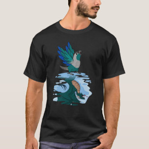 T-shirt Reflet Perroquet & Dragon I Joue Vert Turquoise