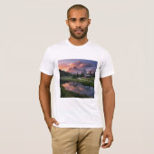 T-shirt Reflets d'un lever de soleil alpin (Devant entier)