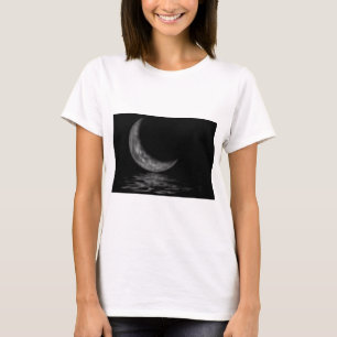 T-shirt Réflexion Crescent Lune Noir & Blanc