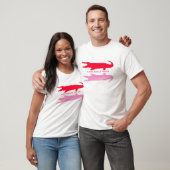T-shirt Réflexion crocodile (rouge) (Unisexe)
