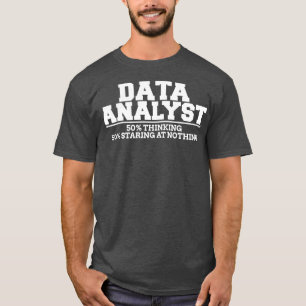 T-shirt Réflexion de l'analyste de données