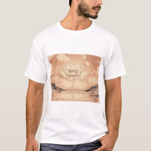 T-shirt Réflexion de Lotus Tranquille : un paysage oniriqu