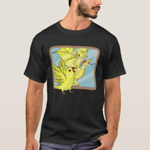 T-shirt Réflexion de perroquets et dragons I Yellow Indian