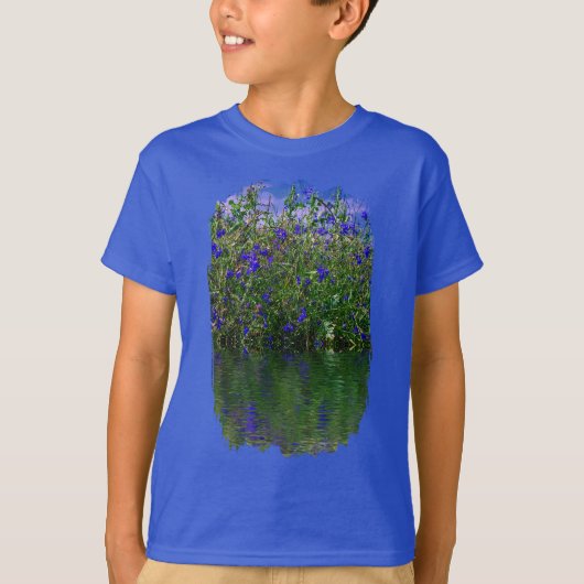T-shirt Réflexion Eau Bleue Et Verte (Devant)
