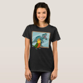 T-shirt Réflexion Perroquet & Rex I Jenday Conure (Devant entier)