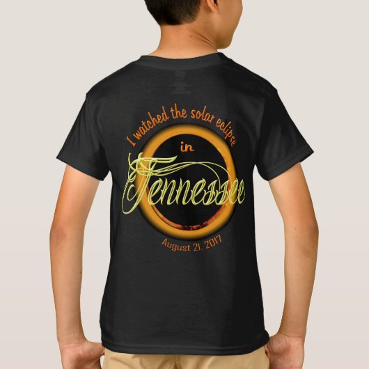 T-shirt Réflexion Solaire Eclipse TN Chemises pour enfants (Dos)