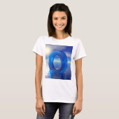 T-shirt Réflexions bleues (Devant entier)