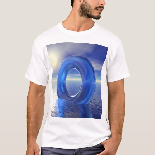 T-shirt Réflexions bleues (Devant)