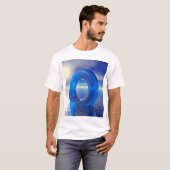 T-shirt Réflexions bleues (Devant entier)