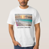 T-shirt RÉFLEXIONS des plages d'Australien d'once (Devant)