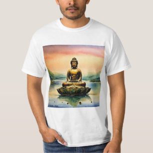 T-shirt Réflexions Zen : Méditation Bouddha Plan Collecte