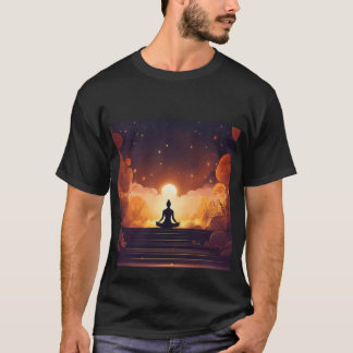 T-shirt Réflexions Zen : Méditation Bouddha Plan Collecte