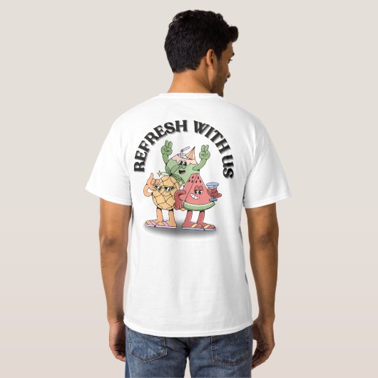 T-shirt Refresh With Us (Dos entier)