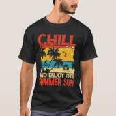 T-shirt Refroidir et profiter du soleil d'été (Devant)
