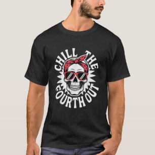 T-shirt Refroidir le quatrième crâne lunettes de soleil Pa