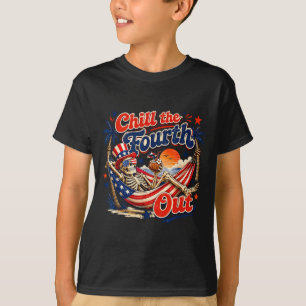 T-shirt Refroidir le quatrième extérieur squelette de plag