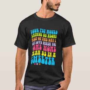 T-shirt refuge mignon animal familier chien chat propriéta