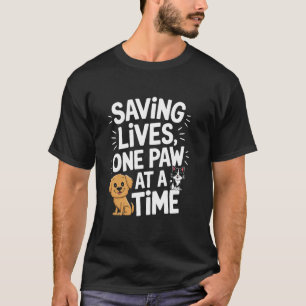 T-shirt Refuge pour Animaux Sauver Design Animal Chien et