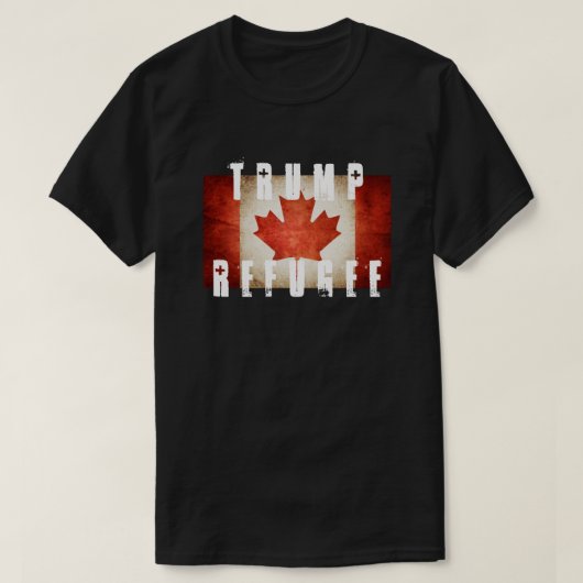 T-SHIRT RÉFUGIÉ AMÉRICAIN CANADA D'ATOUT (Design devant)