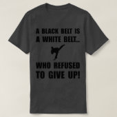 T-shirt Refus de ceinture noire (Design devant)