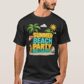 T-shirt Refus de plage d'été (Devant)