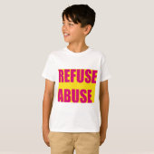 T-shirt Refuser l'abus (Devant entier)