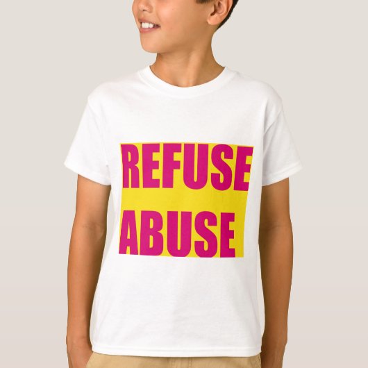 T-shirt Refuser l'abus (Devant)