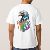 T-shirt Regal Crystal Eagle" Design majestueux (Dos)