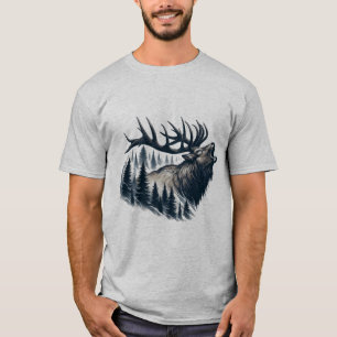 T-shirt Regal Elk, la faune majestueuse
