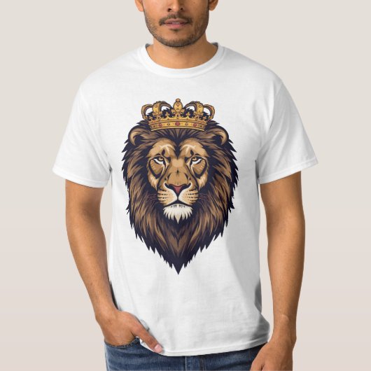 T-shirt Regal Lion Crown Emblem (Devant)