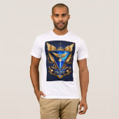 T-shirt "Regal Wings Diamond : A Sapphire & Gold Affair pa (Devant entier)