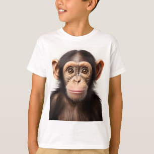 T-shirt Regard adorable de singe de bébé :