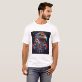 T-shirt Regard d'aigle psychédélique (Devant entier)