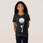 T-Shirt Regard Turquoise : Conception Anime (Devant entier)