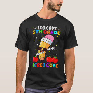 T-shirt Regarde En 5e Année Je Reviens À L'École