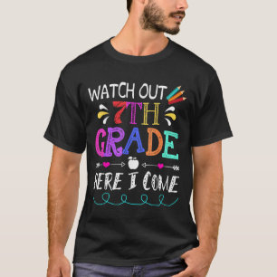 T-shirt Regarde en 7e année Je viens drôle Unicorne retour