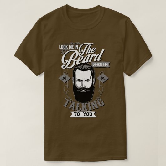 T-shirt Regarde ma barbe (Design devant)