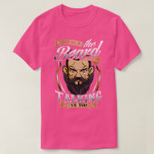 T-shirt Regarde-moi à la barbe quand je te parle (Design devant)