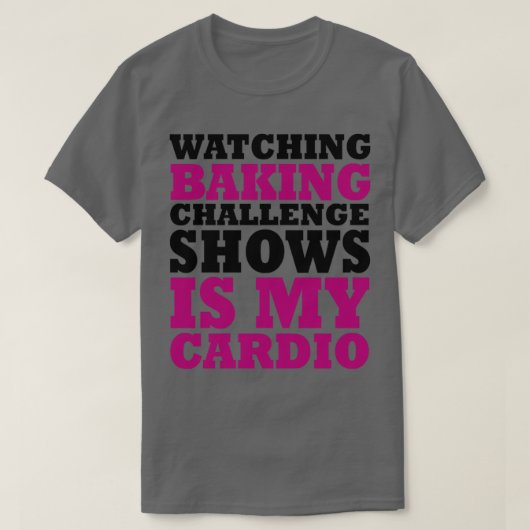 T-shirt Regarder Baking Challenge Spectacles Est Mon Cardi (Design devant)