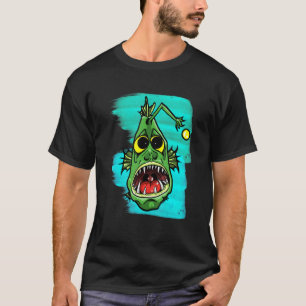 T-shirt Regarder Le Pêcheur Avec Lampe Pour Pêcher En Mer