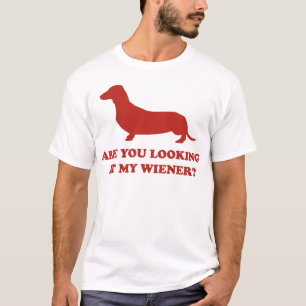 T-shirt Regardes-Tu Mon Wiener ?
