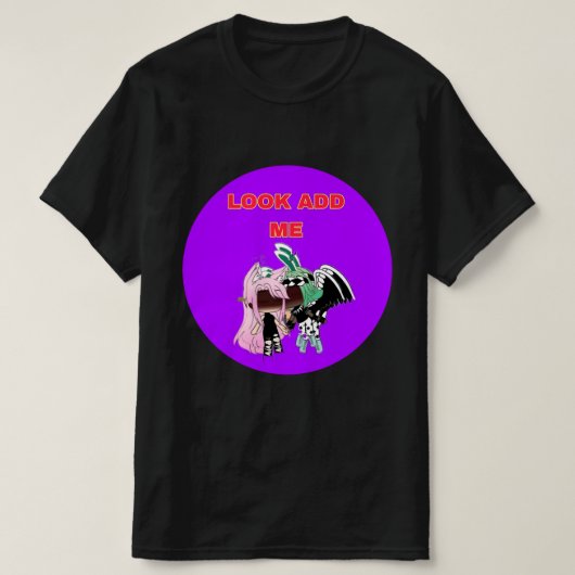 T-SHIRT REGARDEZ AJOUTER-MOI À CHEMISE (Design devant)